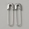 Exquisite Alloy Safety Pin Shape Hoop Earrings for Women EJEW-WH0001-17P-1