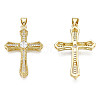 Brass Micro Pave Cubic Zirconia Pendants KK-N227-86A-2