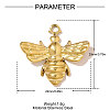 304 Stainless Steel Pendants STAS-OY007-39G-2