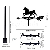 Iron Wind Direction Indicator AJEW-WH0265-027-2