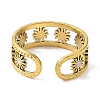 304 Stainless Steel Enamel Open Cuff Rings for Women RJEW-F166-17G-02-3