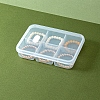 Rectangle Transparent Plastic Bead Containers PW-WG36013-03-1