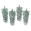 Natural Green Aventurine Big Pendants G-S359-357-1