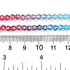 Gradient Color Baking Painted Glass Bead Strands DGLA-A039-T2mm-A017-5