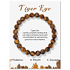 Synthetic Tiger Eye Beaded Stretch Bracelets LS-PW-WG7FE75-18-1-1