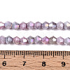 Ombre Effect Dyed Glass Beads Strands GLAA-T025-4mm-09C-4
