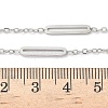 304 Stainless Steel Link Chain Necklaces for Women Men NJEW-K292-01P-3