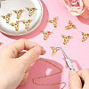 12Pcs 304 Stainless Steel Bowknot Connector Charms STAS-BBC0006-98-5