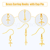 DICOSMETIC 30Pcs 3 Style Rack Plating Brass Earring Hooks KK-DC0002-04-4