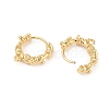 Brass Hoop Earring Findings KK-U043-16G-2