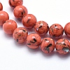 Sea Shell and Synthetic Turquoise Assembled Beads Strands G-G758-12-4mm-3