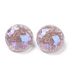 Crackle Moonlight Style K9 Glass Rhinestone Cabochons RGLA-J036-B-IO-3