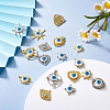 32Pcs 16 Style Alloy Enamel Pendants ENAM-TA0001-35-7