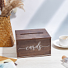 Wooden Greeting Card Storage Boxes CON-WH0107-81-4