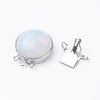 Opalite Box Clasps G-E427-15P-3