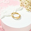 Brass Copper Wire Wrap Finger Rings RJEW-TA00082-4