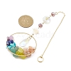 Chakra Gemstone Chips Pendant Decoration HJEW-TA00037-2