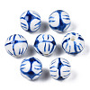 Handmade Porcelain Beads PORC-Q212-12mm-1-2