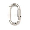 Non-Tarnish 304 Stainless Steel Screw Carabiner Lock Charms STAS-C092-09B-P-1