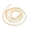 Transparent Gradient Color Glass Beads Strands GLAA-G101-2mm-05-4