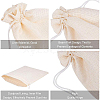 Burlap Packing Pouches Drawstring Bags ABAG-BC0001-02-5