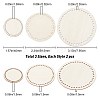 3 Sets 3 Style Wooden Basket Bottoms DIY-GF0004-75-2
