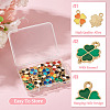50Pcs 5 Colors Alloy Enamel Pendants ENAM-TA0003-81-5