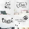 PVC Quotes Wall Sticker DIY-WH0200-095-6
