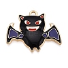 Halloween Theme Rack Plating Alloy Enamel Pendants ENAM-N056-393C-KCG-1