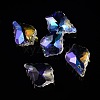 AB Color Plated Electroplate Glass Pendants EGLA-O003-06C-1
