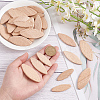 Olycraft 300Pcs 3 Style Beechwood Joiner Biscuits WOOD-OC0002-80-3