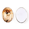 Glass Cabochons GGLA-T004-01-S-2