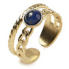 Natural Lapis Lazuli Finger Rings RJEW-U027-06G-08-1