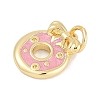 Brass Enamel Charms KK-Q028-12A-G-2