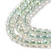 Electroplate Transparent Glass Beads Strands X1-GLAA-H021-01B-FR07-5