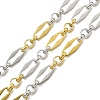 Ion Plating(IP) 304 Stainless Steel Two-Tone Dapped Chains CHS-M006-07PG-1