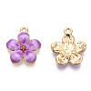 Zinc Alloy Enamel Pendants PALLOY-I124-10G-D-2