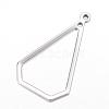 Tarnish Resistant 304 Stainless Steel Open Pendants STAS-P051-13-2