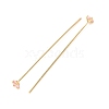 Brass Micro Pave Cubic Zirconia Stud Earring Findings CU-CBA4618-01G-02-2