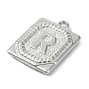 Anti-Tarnish 304 Stainless Steel Pendants STAS-U033-01P-R-2