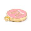 Golden Plated Alloy Enamel Charms ENAM-Q437-14M-2