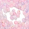 Frosted Transparent Acrylic Beads OACR-F013-13J-1