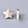 Resin & Wood Stud Earrings EJEW-N017-001A-5