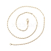 Brass Oval Link Chains Necklace for Women NJEW-P265-19G-3