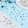 80Pcs Teardrop Electroplated Transparent Glass Charms GLAA-PA0001-68-4