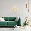 CREATCABIN 1Pc Acrylic Mirror Lotus Wall Decorations AJEW-CN0001-35A-5