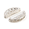 Brass Crystal Rhinestone Spacer Bars RB-T019-02B-02S-2