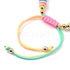 Adjustable Nylon Cord Braided Bead Bracelets BJEW-JB05490-01-3