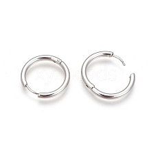 Tarnish Resistant 304 Stainless Steel Hoop Earrings EJEW-P177-P-08