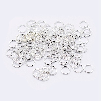 925 Sterling Silver Saw Cut Open Jump Rings STER-F036-02S-0.9x6mm-1